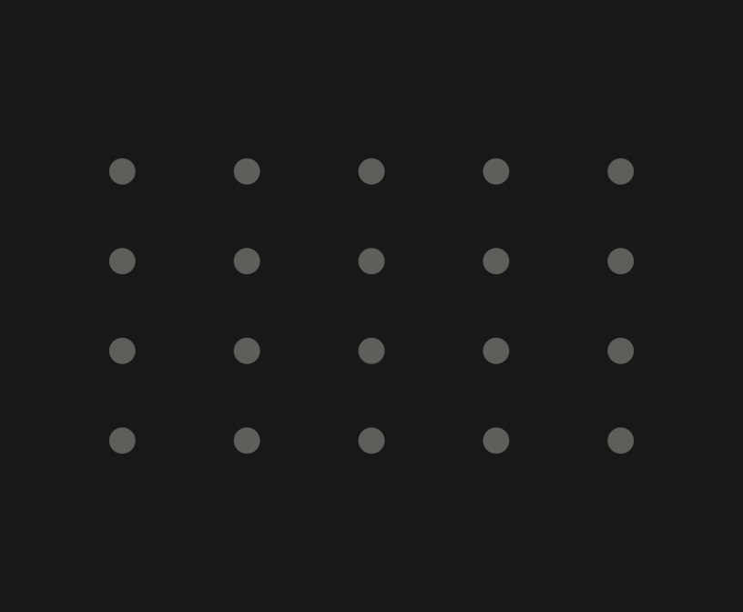 A grid of 20 circles. Placed into 5 groups of 4, and 1 element from each of these 5 groups is selected to be in the sample.